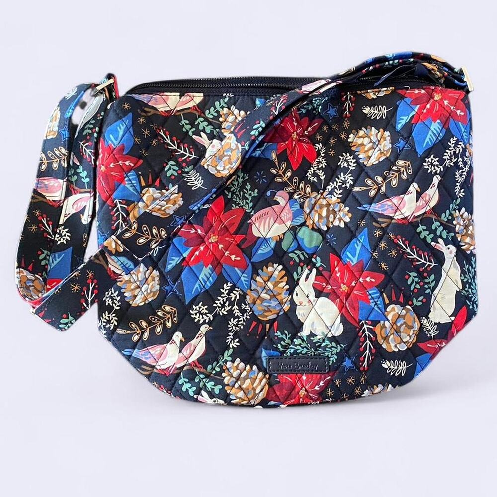 Vera Bradley RFID Mini Hipster Winter Forest Crossbody Bag Purse